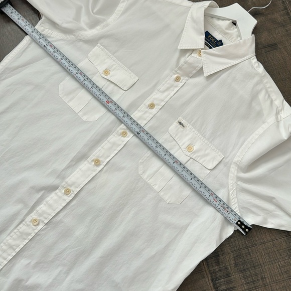 POLO RALPH LAUREN MEN WHITE SHIRT BEACH TWILL SIZE XL - Picture 16 of 17